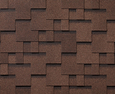 Купить Гибкая черепица Roofshield КЛАССИК Модерн Коричневый топаз - изображение 1